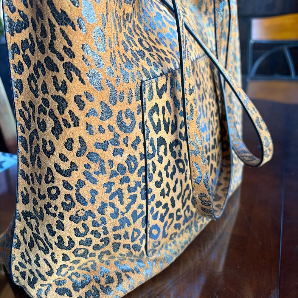 Rebecca Minkoff Leopard Print Tote - Brown and Black - Picture 6 of 12